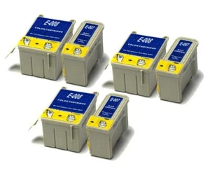 3x Cartucce di inchiostro nero e 3x compatibili a colori (non OEM) per sostituire T007 e T008 - Foto 1 di 1