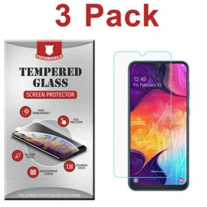 New 3 Pack Tempered Glass Screen Protector For Galaxy A10e/A20e/A30/A51/A70/A80 - Picture 1 of 16