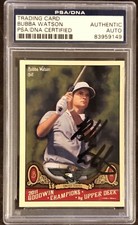 2011 Upper Deck Goodwin Champions #29 Bubba Watson PSA/DNA Certified Autograph