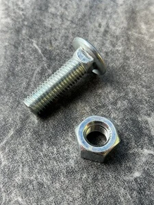 Schwerlast 2-3/8" lang x 5/8" Maschine Edelstahl Schrauben/Mutter KOSTENLOSER VERSAND. - Bild 1 von 6