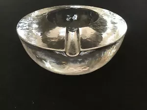 Vintage Pukeberg Swedish Art Glass Ashtray - Picture 1 of 9