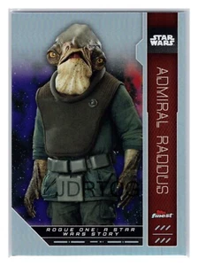 Star Wars 2023 Topps Finest FN-78 Admiral Raddus Refractor - Imagen 1 de 2