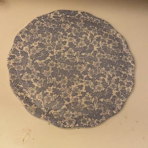 Burgess & Leigh Burgess Chintz Large Cake Plate Blue White Stoke On Trent Rare - Picture 1 of 19