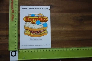 Alter Aufkleber Brot Brötchen Bäcker Bäckerei Bäckerhandwerk Spruch Heavy Mäx - Bild 1 von 2