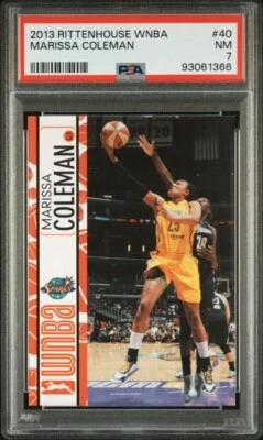 2013 Rittenhouse WNBA Marissa Coleman PSA 7 Los Angeles Sparks Maryland Terrapin - Image 1 of 2