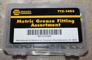 Nuevo en caja NAPA 50 piezas. Surtido de accesorios de grasa métricos Zerk 715-1403 - Imagen 1 de 4