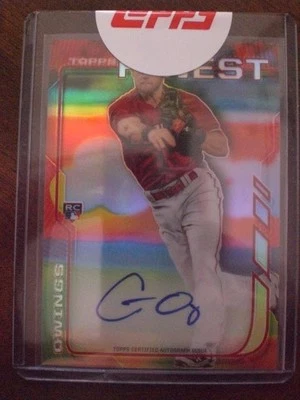 Chris Owings 2014 Topps Finest Rookie Autograph TOPPS SEALED - Image 1 of 2