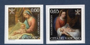 VATICAN 2010 NH Scott 1460-61 Christmas Paintings Self-Adhesive -FreeUSAShipping - Picture 1 of 1