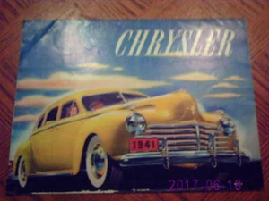 Carpeta folleto de ventas Chrysler 1941 - original - Imagen 1 de 2