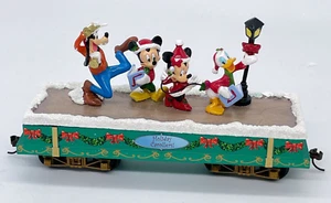 Disney Mickey Minnie Goofy Donald Holiday Carollers Zugwagen Hawthorne Village - Bild 1 von 7