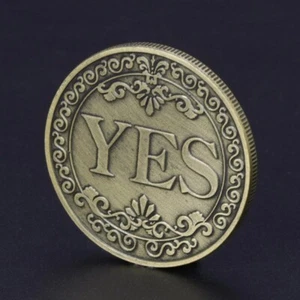 YES NO Flip Coin Decision Maker Choice Toss Tossing Coin Head or Tail - Picture 1 of 4