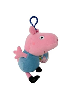Peppa Pig - George Pig Plush Coin Purse Plush With Bag Clip Keychain 6” NEW! - Picture 1 of 5
