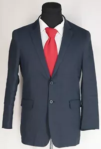 Men's 38 R Theory Blue Linen Blend Unconstructed Summer Sport Coat Blazer Jacket - Picture 1 of 9