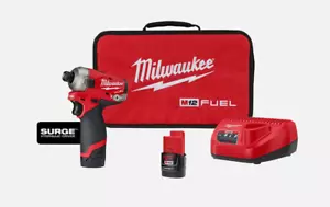 Milwaukee Tool 2551-22 M12 Surge 1/4" Hex Hydraulic Driver Kit (2 Batteries) - Picture 1 of 1