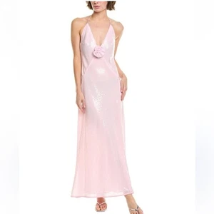 Neu mit Etikett Bardot Aradia Neckholder-Schlupfkleid Pailletten pink Größe 8 - Bild 1 von 15