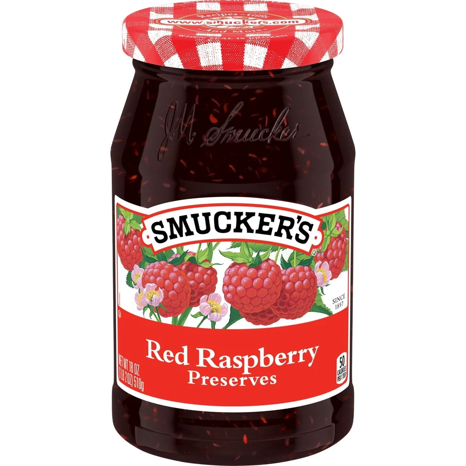 Smucker's Red Raspberry Preserves 18oz Jar - Image 1 of 2