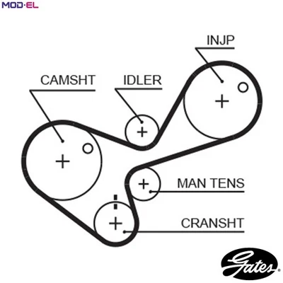 TIMING BELT 5306 FOR BEDFORD VAUXHALL BRAVA/Pickup MONTEREY FRONTERA/Mk  OPEL - Image 1 of 4