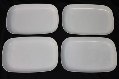 Lot of 4! Anchor Hocking Microwave Plates 452 Hi Heat Freeze Serve 5" x 8" GUC! - Image 1 of 4
