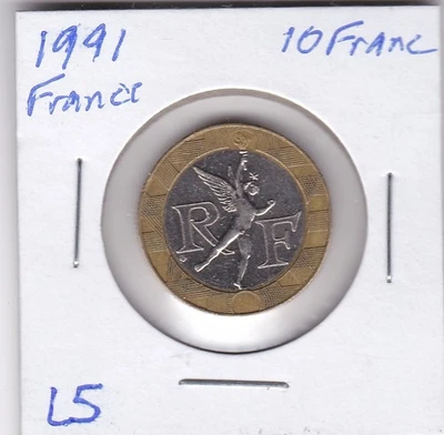 Francia 1991 10 francos L5 Foto 1 de 4