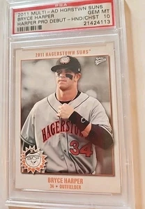 2011 Topps Multi-Ad Hagerstown Suns Pro-Debut Bryce Harper RC GEM MT 10 - Picture 1 of 1