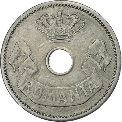[#135564] Romania, Carol I, 5 Bani, 1906, Brussels, Copper-nickel, VF, KM:31 - Image 1 of 2