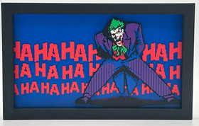 Batman Return of the Joker NES 3D Wall Art &bull; Joker Pixel Cutscene Diorama