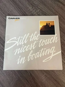 VINTAGE 1990 CARVER YACHTS BOOT HÄNDLER VERKAUFSPROSPEKT - Bild 1 von 2