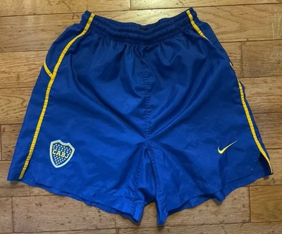 Pantalones Cortos de Fútbol Vintage Nike Boca Juniors Para Hombre S Azul Amarillo CABJ Argentina Foto 1 de 4
