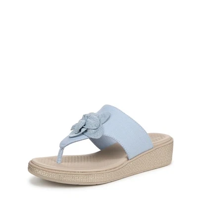 Шлепанцы женские BZees Bloom Skyway синие льняные 9 W - Изображение 1 из 4
