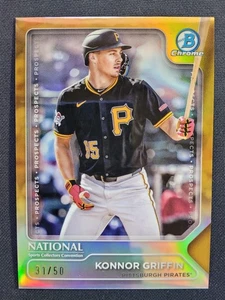 2025 Bowman Chrome Gold Refractor /50 The National NSCC Konnor Griffin #TP-19 - Bild 1 von 2