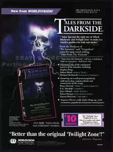 TALES FROM THE DARKSIDE__Original. 1991 anuncio impreso comercial/promoción de video__ Stephen King - Imagen 1 de 1