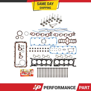 Full Gasket Set Intake Exhaust Valves Fit 97-98 Lincoln Ford E, F Series 5.4L - Picture 1 of 12