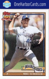 Mike Schooler 1991 Topps Seattle Mariners #365 - Imagen 1 de 2