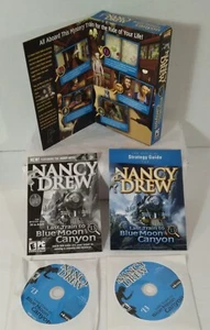 Nancy Drew Last Train to Blue Moon Canyon STRATEGY GUIDE & MYSTERY #13 PC CD-ROM - Zdjęcie 1 z 4