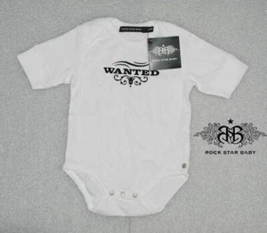 ROCK STAR BABY RSB BELLISSIMO BODY NEONATO UNISEX BIANCO taglia PER 3-6 MESI NUOVO_06-21 - Foto 1 di 1