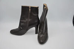 Ivanka Trump Dark Brown Leather Ankle Boot DARBI 11M - Picture 1 of 12