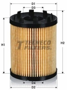 FILTRO OLIO 500 500L 500X PUNTO PANDA 1.3 MULTIJET IMP. PURFLUX OL0246E TECNECO - Foto 1 di 5
