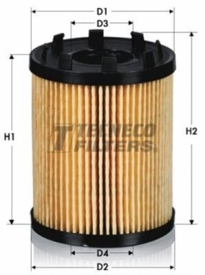 FILTRO OLIO 500 500L 500X PUNTO PANDA 1.3 MULTIJET IMP. PURFLUX OL0246E TECNECO - Immagine 1 di 4