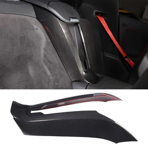 Carbon Fiber ABS Console Waterfall Phone Charger Cover Trim For Corvette C8 20+ - Picture 1 of 11
