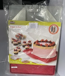 Chef’n® Sugar Cube Cake Carrier Caddy & Lid - Oblong 12 Cupcakes - Picture 1 of 4
