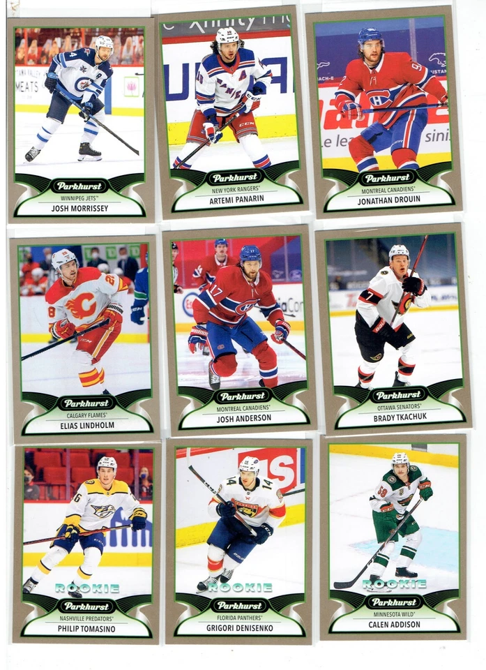 Single Card - 2021-22 Upper Deck Parkhurst Hockey BRONZE BORDER Parallel  U Pick - Image 1 of 1