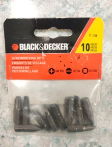 Black & Decker Screwdriver Bits 10pc Set 71-788 - Picture 1 of 5