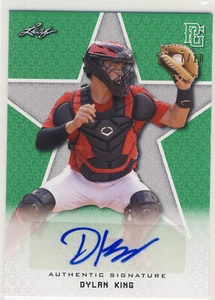 DYLAN KING 2020 Leaf Perfect Game PG Green AUTO /10 NORTH CAROLINA UNC - Picture 1 of 1