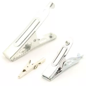 Crocodile / Alligator Battery Tester Lead Clips - 3 Sizes (5, 25, 50 AMPS) - Picture 1 of 7