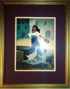 GYPSY COMPANIONS, HUNCHBACK NOTRE DAME DISNEY LTD. ED. SERICEL NEW, FRAMED w/BG - Picture 1 of 5