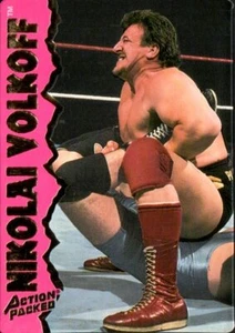 Tarjeta de lucha libre profesional 1995 llena de acción WWF #14 Nikolai Volkoff - Imagen 1 de 2
