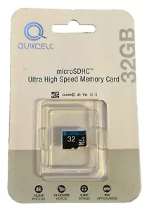 QuickCell microSDHC 32 GB Ultra High Speed Memory Card - Picture 1 of 2