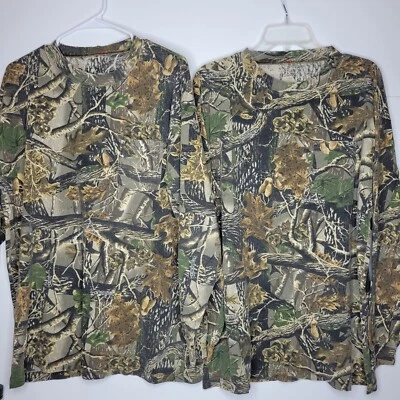 2x Cabelas Seclusion 3D Mens Hunting Shirt L/S, Lightweight Performance Camo XL - Image 1 of 2