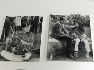 KATHARINE ROSS & JASON ROBARDS shooting "FOOLS"  2 x rare publicity press photos