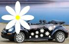 32,WHITE DAISY FLOWER VINYL CAR DECALS,STICKERS,CAR GRAPHICS,DAISIES
